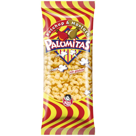 palomitas ketchup y mostaza